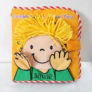 Lamaze Peekaboo I Love You Cloth fabric Book Soft lift flaps Peek-a-boo